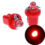 10-Pack T5-B8.5D Single Dome LED Car Light Indicator Light Width Light 5050SMD1 LED Instrument Light Instrument Panel Light High Brightness