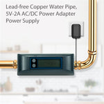 LinkMejor DN20 Tuya Smart WiFi Water Valve Water Flow Rate and Water Meter Shut On/Off Remote Control Real Time Display IP66 Waterproof Work with Alexa Google Assistant