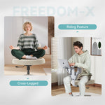 LinkMejor FREEDOM-X FP Multi-Posture Armless Widened Cross-Leg Chair