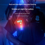 Smiling Shark JD-006 Rechargeable Shoulder Light COB Floodlight with Back Clip Type-C Charging Waterproof 5 Lighting Modes Security Patrol Emergency Flashlight