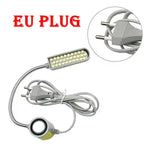 LinkMejor Work Light Magnetic Base 30 LinkMejor Beads 2W AC 110 220V Flexible Gooseneck Lamp for Drill Press Sewing Machine Workshop Lighting