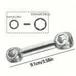 LinkMejor BG-615 Hexagonal Wrench Bike Tools Aluminum Alloy Stable Hexagonal Bone Wrench for Bicycle Repair
