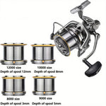LinkMejor 8000-10000 Big Spinning Fishing Reel Drag 20KG Powerful Long Cast Rust-proof Seawater-proof Fishing Rod Reel Tools