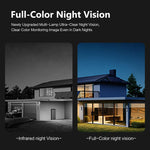 6MP Dual Lens PTZ WiFi Security Camera Full Color Infrared Night Vision Human Motion Instant Sound&Light Alarm Two-Way Audio Waterproof 2.4GHZ Dual-Band Surveillance Camera for Outdoor
