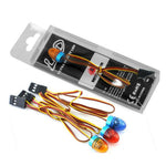 RS Red Spider Multicolor Flashing Lights for 1/10 RV Cars 1/8 Climbing Trucks 1/14 Tamiya Tractor Excavator Bulldozer RC Car Parts R5