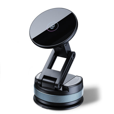 Magnetic Vacuum Suction Car Phone Holder Foldable & Extendable Mount for Windshield/Dashboard Universal Fit for All Smartphones