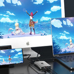 LinkMejor YC-368 HD Video Capture Card 4K60HZ HDR 240Hz Loop Out with USB-C for PS5 Xbox Switch Game Streaming Recording