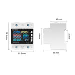 DDS6619 Tuya Smart WiFi Multifunctional Energy Meter 170~270V Voltage Range 0~63A Current Over/Under-Voltage Protection Remote Access High Accuracy Power Consumption Monitor