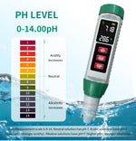 5-in-1 Water Quality Tester MF-X51 pH TDS Salinity EC Temperature Meter Accurate Portable Digital Water Analyzer for Aquariums Pools Labs Farming