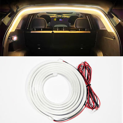 Car LED Tailgate Ambient Light Illumination Strip No Installation Required High Visibility Lamp Strip for Trunk Decoration