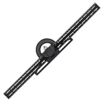 Universal Angle Ruler for Woodworking Enthusiasts 0-180 Degree Angle Measuring Tool with Cursor Horizontal Level and Long-tail Scale