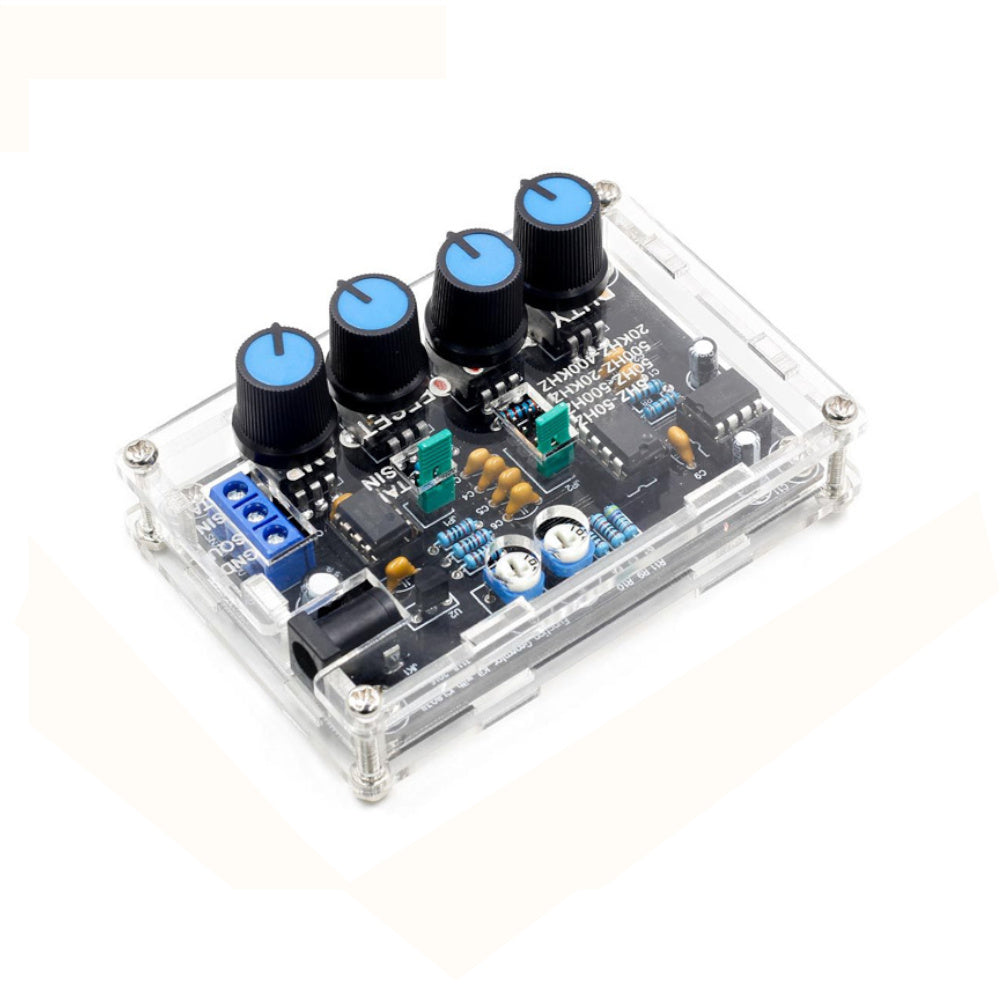 LinkMejor  ICL8038 DIY Signal Generator Kit 5Hz-400kHz Frequency Adjustable Sine Triangle Square Sawtooth Waveforms 12V-15V Power Supply Easy Install