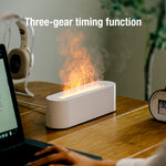 Aroma Diffuser Desktop Colorful Simulation Flame Machine Aromatherapy Humidifier Lamp Led Essential Oil Flame Lamp Difusor