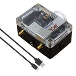 FM Signal Amplifier Adjustable 30dB Gain Low Noise 50-138MHz Dual Power Compatible with Passive Antenna Global FM Frequency Reception