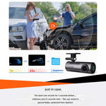 V71 Dash Cam Front 3K 1600P UHD Car Camera 170° Wide Angle Driving Recorder with Super Night Vision WDR 24H Parking Monitor G-Sensor WiFi APP