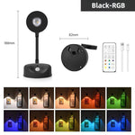 Elfeland Rechargeable LED RGB Motion Sensor Spotlight Timer Smart PIR Sensor Wall Lamp with Remote Control