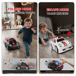 YLRC C6 Mini RC Drift Car with Dual Mode LED Lights Sound Optional HD Camera Screen Remote Control Smart Induction Following Children's Toys Gift Desktop Vehicles Models