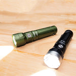 LinkMejor H1R-P9 14500 Battery Compact EDC Flashlight with 1300 Lumens High Power Output, USB-C Rechargeable Mini Size LED Torch Powerful Outdoor Light