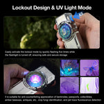 Astrolux® K3 1550LM EDC Flashlight Long Throw 209m Rotary Dial Control Throw Flood Combo LED Torch with RGB 18 LEDs, UV 395nm, 16300 Rechargeable, IPX6 Ideal for Outdoor, Search, Emergency and EDC Use