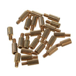 LinkMejor® 260Pcs M2 PCB Threaded Brass Male Female Standoff Spacer Board Hex Screws Nut Assortment Box Kit Set with Plastic Box Hollow