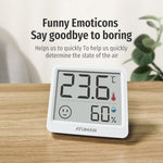 2PCS Duka Atuman THmini Electronic Temperature and Humidity Meter High Precision Vertical Infant Room Thermometer Digital Meter for Home