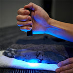 LinkMejor Tool AA 2.0 365nm UV Flashlight with 14500 Battery Purple Light Mini Portable Torch Medical Test Light
