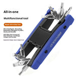 LinkMejor Bike Multi Mini Folding Repair Tool Portable Chain Splitter Cutter HexSpoke Wrench Screwdriver Multitool Portable Tire Repair Tool