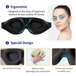 LinkMejor Sleep Eye Cover For Men and Women 3D Contour Cup Sleep Concave Molded Night Sleep Blackout Soft and Comfortable Travel For Yoga Nap