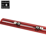LinkMejor Hooked On Wood MT-2465 PRO Scriber Marking T Square Ruler Aluminum Alloy Hole Positioning Marking Gauge