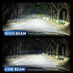 V6 Spotlight LED Headlight Bulbs 6000LM 6500K Cool White 3570 CSP Chips Super Bright Headlamp Conversion Kit For Cars H4 H7 H11 9005