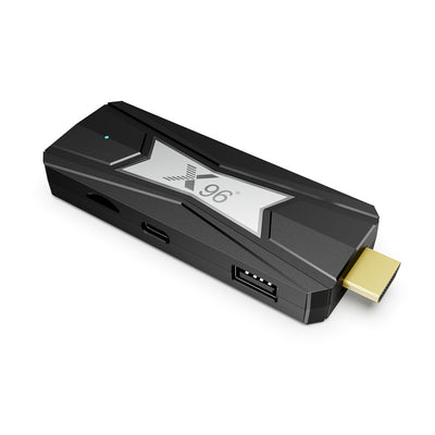 [2+16G] X96 NEO Android 14 TV Stick 4K S905X5M AV1 Decoding WiFi 5 & bluetooth Voice Remote AI Upscaling Support USB/HD/TF Card Ports Smart Streaming Stick