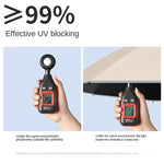 Automatic Folding Reverse Sun Umbrella Upgraded Windproof Design with Reflective Strip LED Light Convenient Handle Rainproof