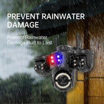 Three Screens 3MP WiFi PTZ Camera Human AI Motion Night Vision Sound&Light Alarm Two-way Audio Monitoring Camera for Indoor Outdoor Security Surveillance