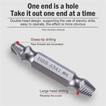 6PCS Damaged Screw Extractor Set Easy Out Bolt Extractor Set Double Head Screw Remover Tools Broken Head Screw Removers High Speed Steel