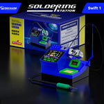 LinkMejor Swift 1 Intelligent Digital Soldering Station 100-480°C Rapid Heating Curve Mode LED Display Supports 210 245 115 Handles Soldering Repair Tool