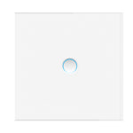 MOES Matter Protocol Tuya Smart Light Switch WiFi Concave Glass Panel Timing Function Voice Control with Alexa/Google/Apple Home/SmartThings Neutral Wire Needed