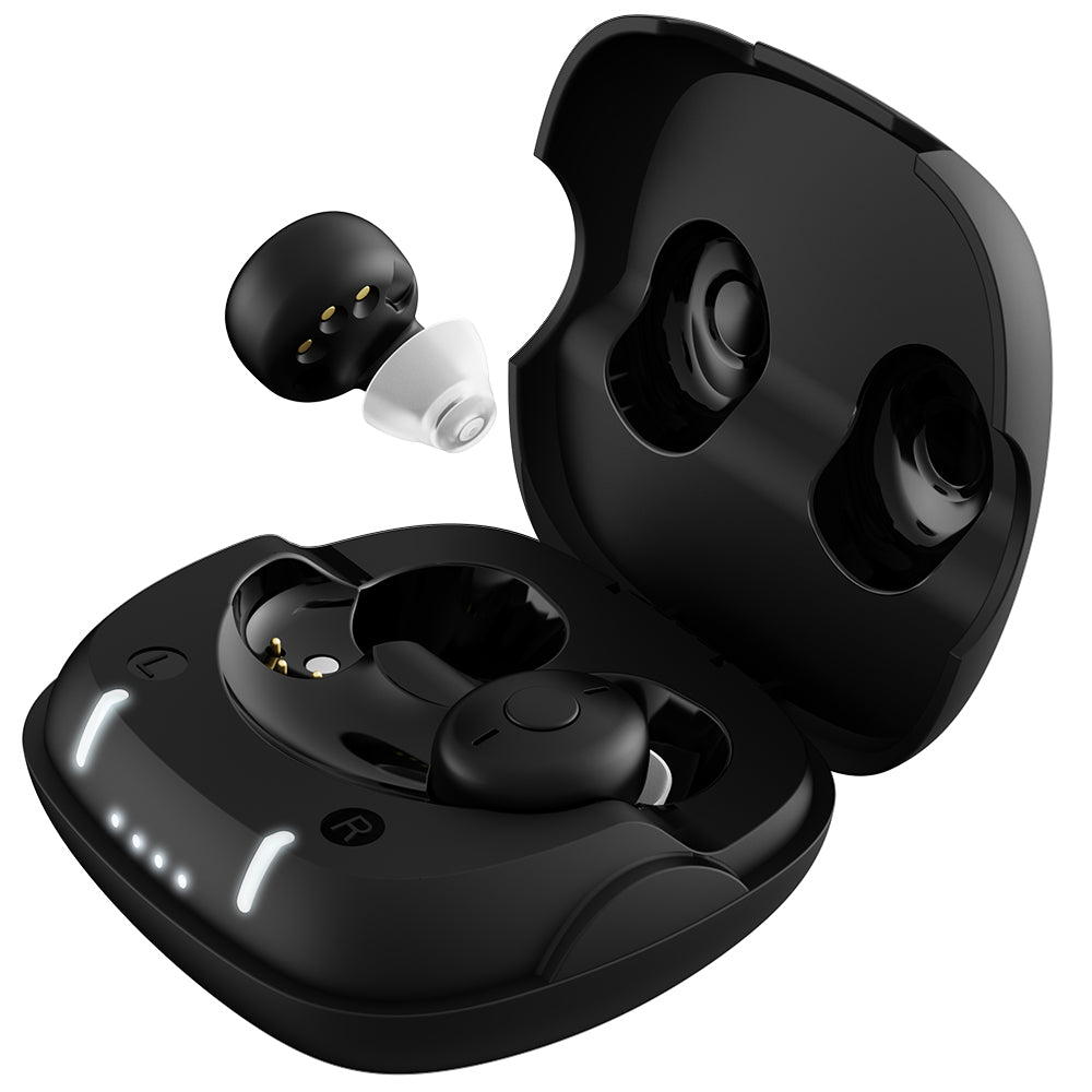 Sound Amplifier Dedicated Invisible Ear Internal Earbuds Adjustable Noise Reduction USB Charging Earphone for Elderly