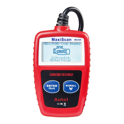 Autel MaxiScan MS309 OBD2 Scanner Code Reader Car Diagnostic Tool Read Clear Engine Fault Codes Check MIL Live Data Freeze Frame I/M Readiness CAN Scan