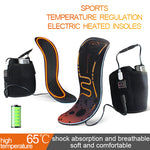 LinkMejor Winter USB Rechargeable Heated Insoles 3 Levels Feet Warm Shoe Pad Thermal Electric Foot Warmer Heating Feet Outdoor Sports