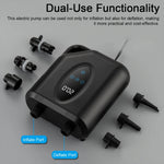 Portable Paddle Board Pump 20PSI High Pressure Multifunction Electric Air Compressor Pump for Inflatable Boat Pool Surfboard