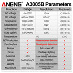 LinkMejor A3005B A3005BPro Digital Multimeter Smart Pen Type Multi-Functional Tester with Battery Standard/High Configuration Long-Lasting Performance