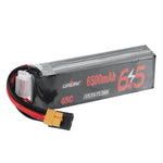 LinkMejor 11.1V 6500mAh 45C 3S LiPo Battery XT60 Plug for RC Drone