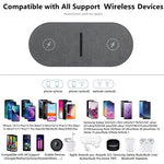 LinkMejor 20W 15W 10W 7.5W 5W Wireless Charger Fast Wireless Charging Pad for Qi-enabled Smart Phones for iPhone 12 13 14 14 Pro/Pro Max for Airpods