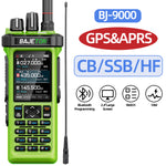 LinkMejor BJ-9000 10W Walkie Talkie GPS APRS CB Radio 27MHz Professional Mobile Transceiver with Bluetooth Aviation Band Shortwave AM FM Receiver SW MW LW Radio for Car Truck