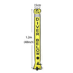 1.2m*15cm Scuba Diving High Quality Scuba Diving Inflatable Safety Sausage Signal Surface Buoy (SMB) Tube