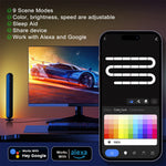 Elfeland Smart RGB Pickup Light with Remote Control USB Music Rhythm Light for Room Bar Desktop Christmas Atmosphere Lamp Decor