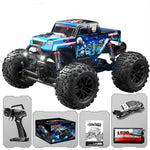 LinkMejor C8830 RTR 1/18 2.4G 4WD RC Car Off-Road Climbing Truck Full Proportional Control LED Light All Terrain Large Foot Dual Motors High Speed Vehicles Models Toys