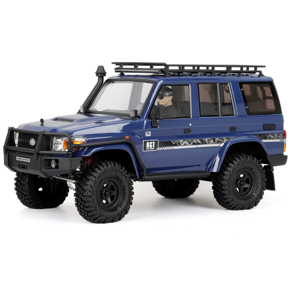 LinkMejor EX86190 2026 New Version Rescuer 1/10 2.4G 4WD RC Car Two Speed Reverse Transmission Metal Gear Differential Locks Portal Axles Hobbywing ESC Rock Crawler Off-Road Climbing Truck Vehicles Models  Toys