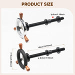 Woodworking Bench Screw Leg Vise Workbench Inertia Leg Clamps with Handwheel & Parallel X-Bracket, Stainless Steel Screws, Heavy Duty Woodworking Table Vise Clamps Set for DIY Accessories