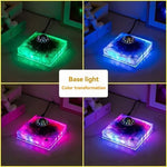 Magnetic Levitating UFO Ambient Lamp with RGB Galaxy Base & Touch Control Floating Rotating Desk Night Light for Home Office